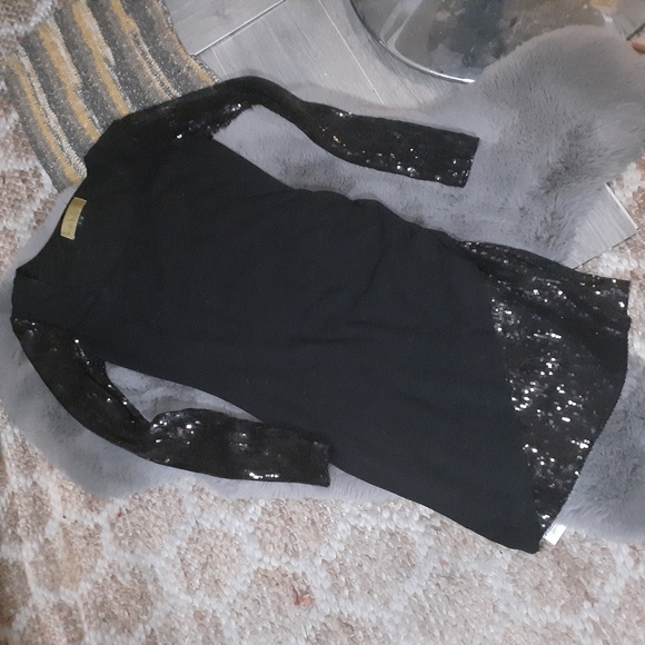 Nicole Miller Black Sequins Dress - Picture 7 of 8